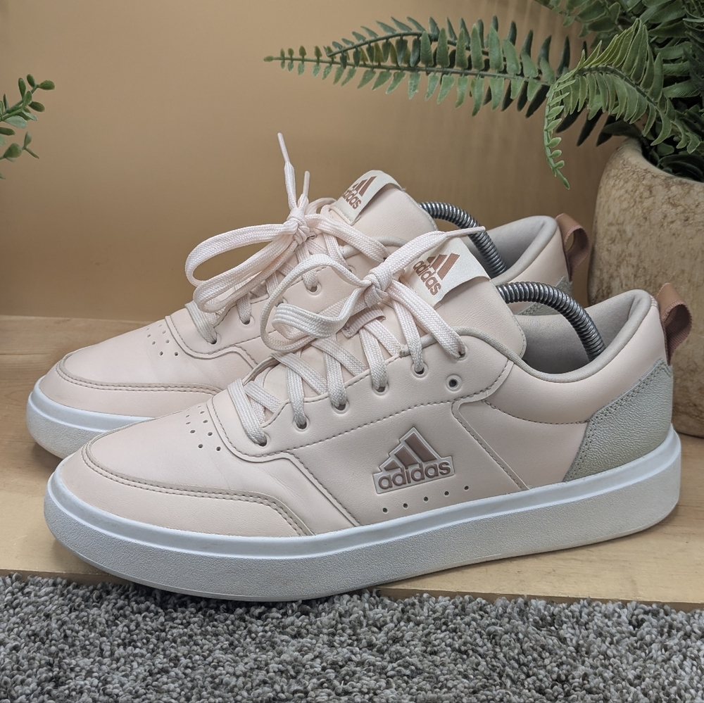 Adidas Park St Women's Size 10 Pink Leather Casual Walking Sports Shoes Gym